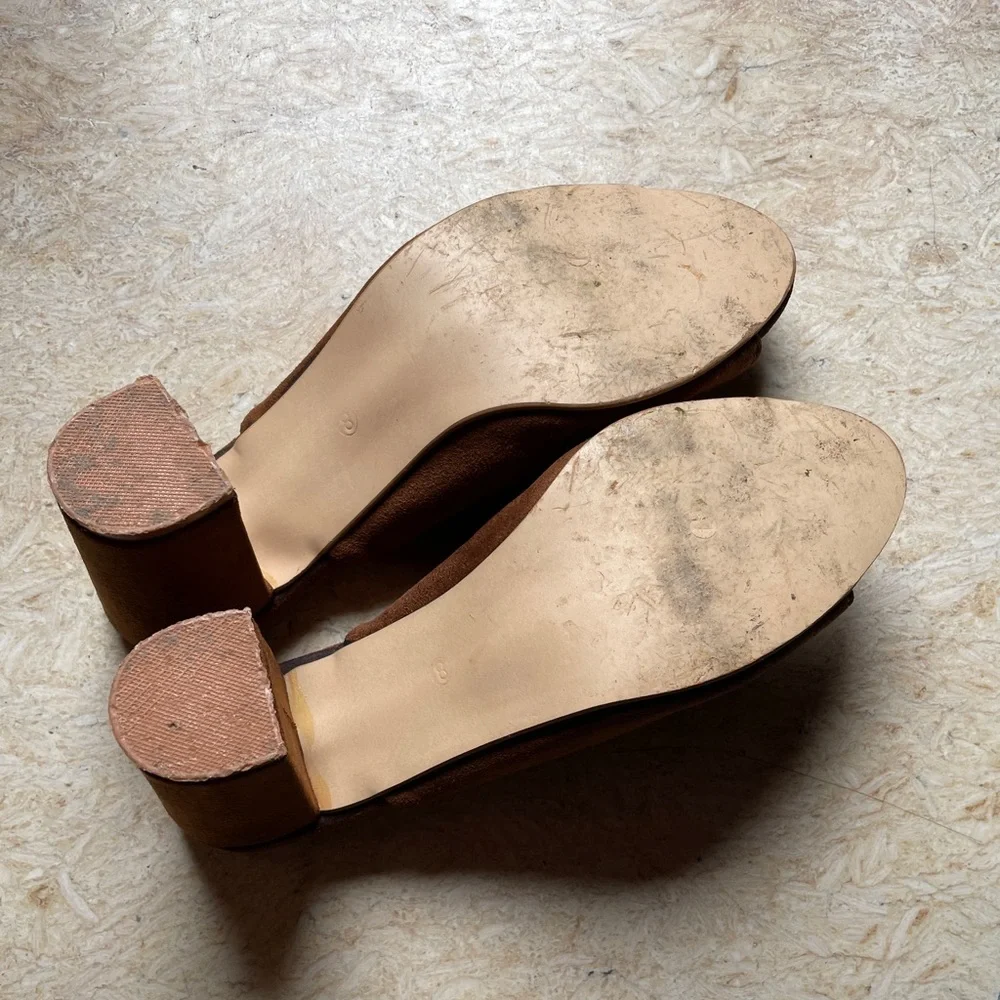 Tan Suede Mules - Picture 9 of 16
